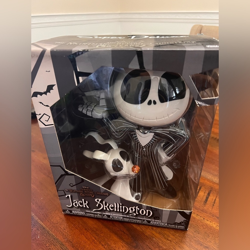 Disney Nightmare Before Christmas Jack Skellington & Zero Super Deluxe Funko